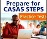 Prepare for CASAS STEPS — Practice Tests course cover