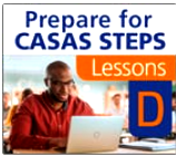 Prepare for CASAS STEPS — Lessons D course cover